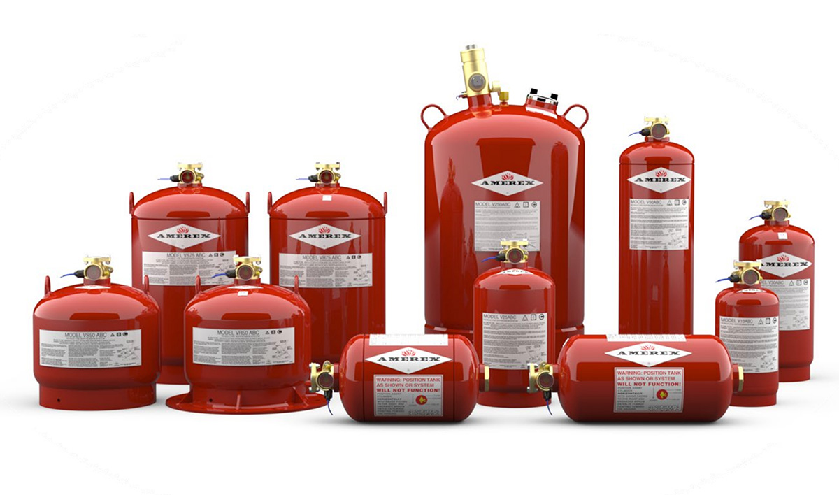 Sistema de Supresión Amerex para Maquinaria Pesada